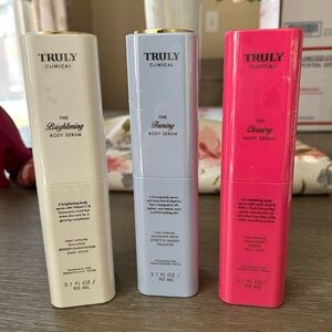 New TRULY Clinical Brightening, Firming, and Clearing Body Serums